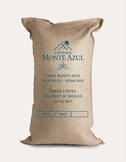 Saco de café verde Finca Monte Azul